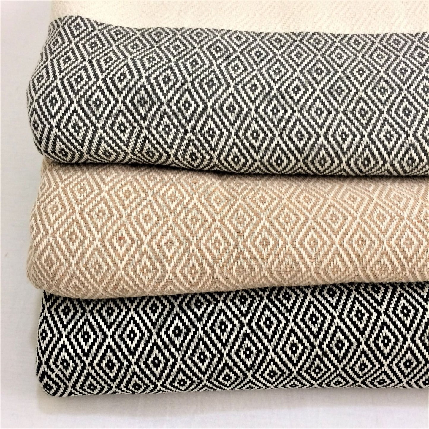 Exotic Turkish Diamond Pattern Towels