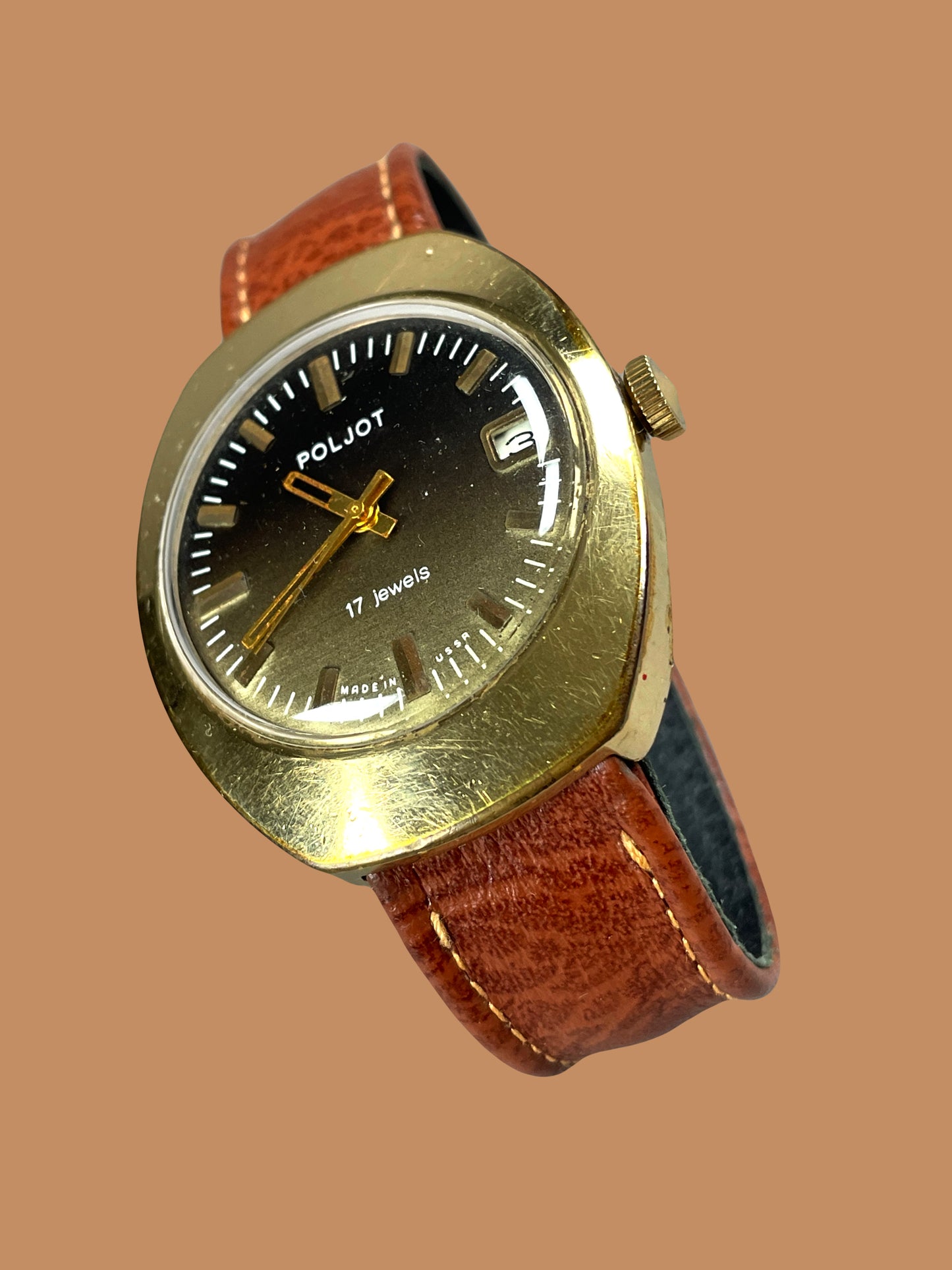 Poljot mechanical watch "Cappuccino"
