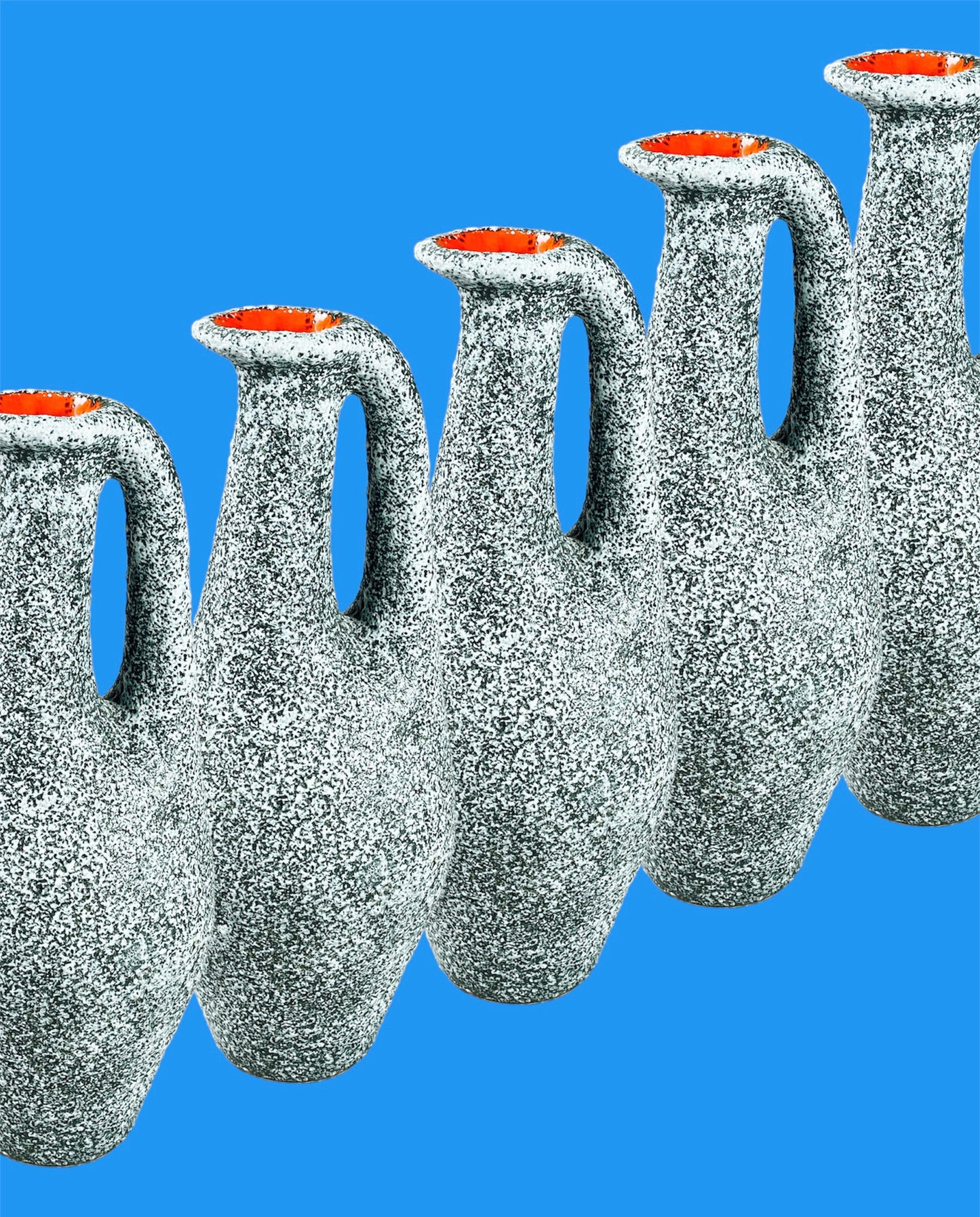 "Amphora" one handle ceramic vase
