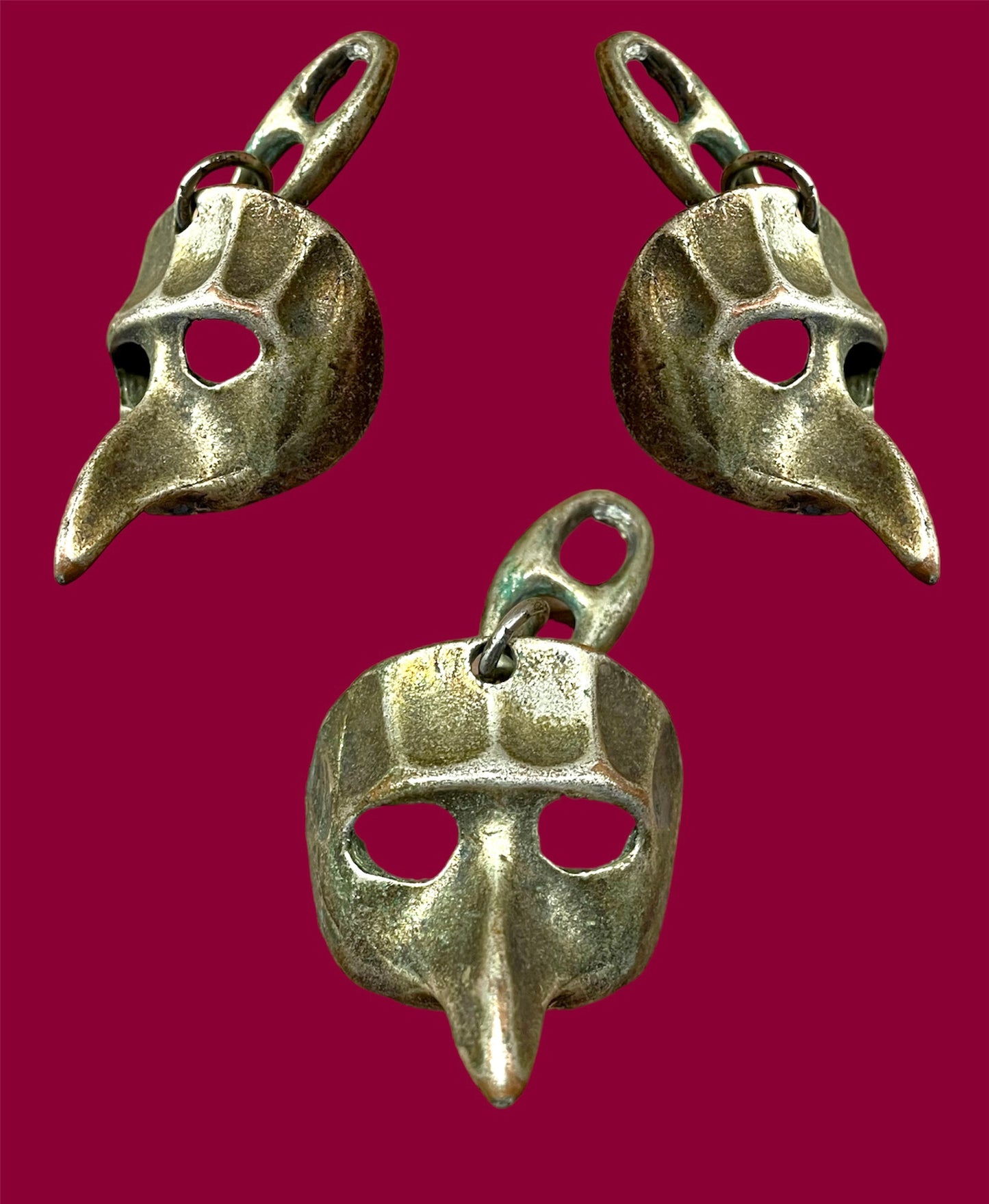 Mysterious Venetian Mask Pendant