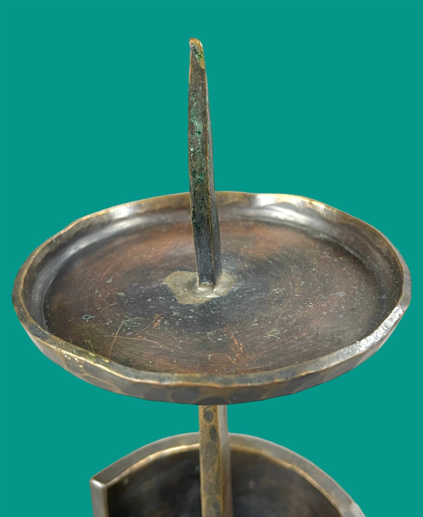 Twisted Design Wrought Iron Candleholder