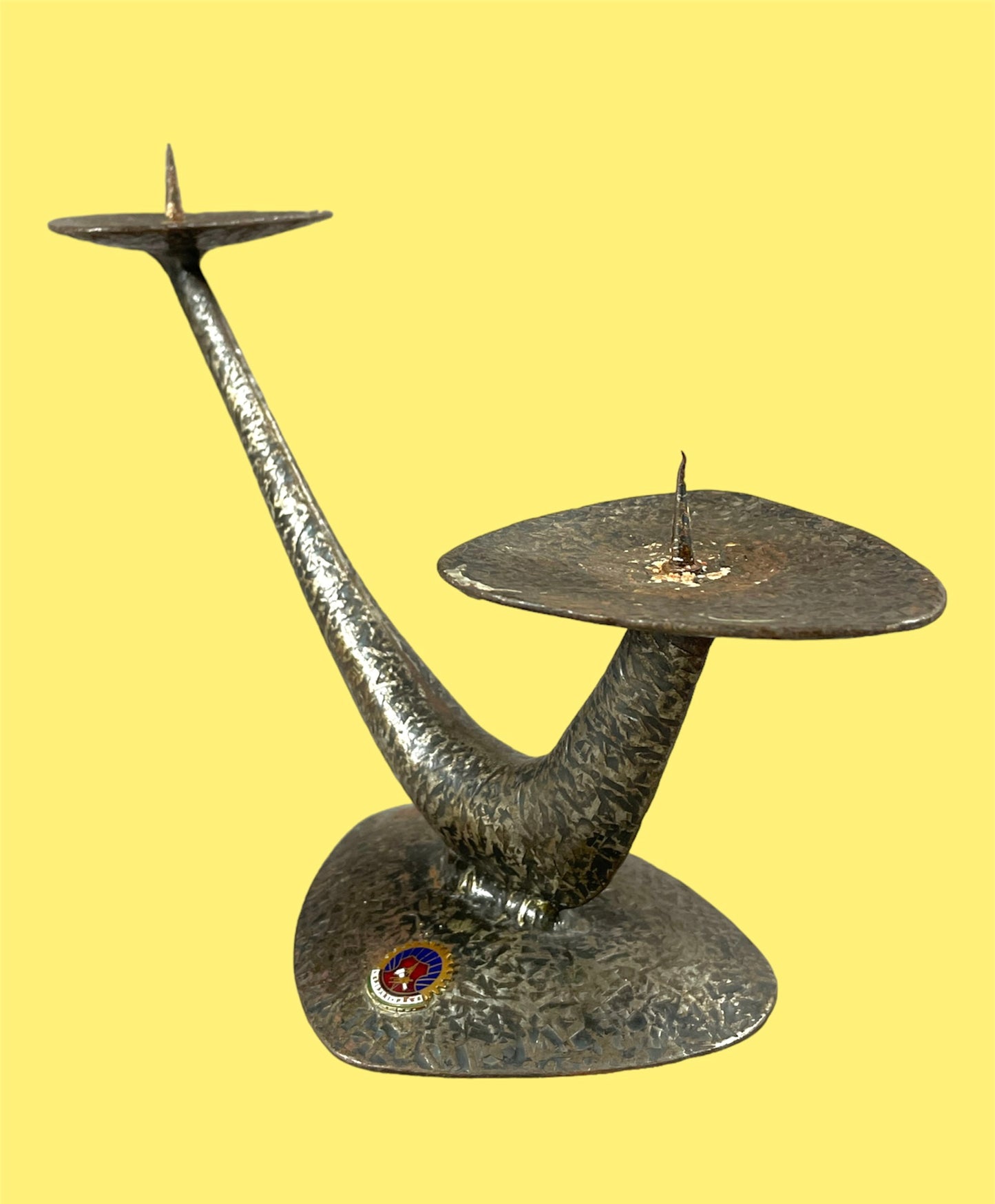 Organic Form "Snail" Double Candleholder