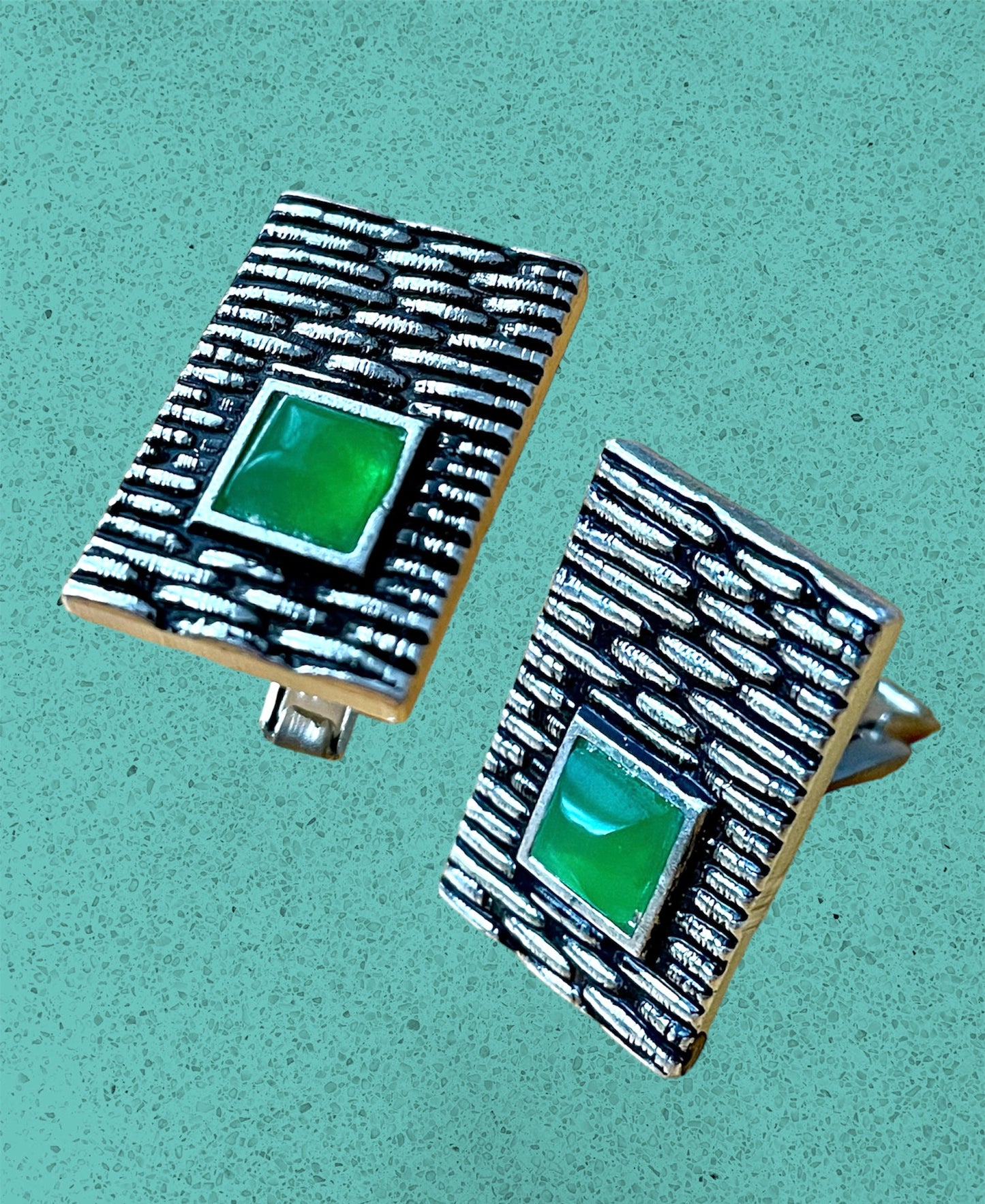 Green With Envy Vintage Cufflink