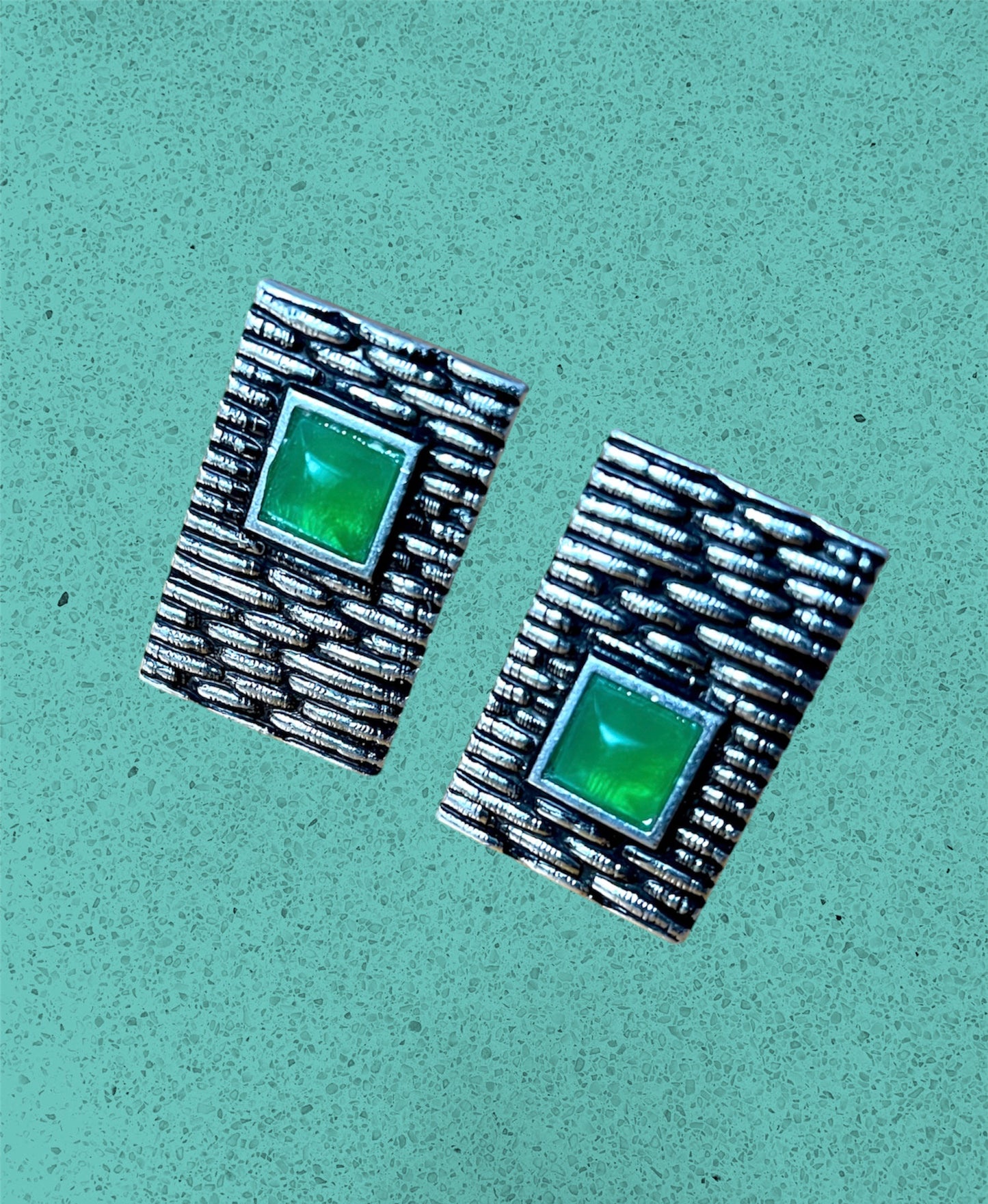 Green With Envy Vintage Cufflink