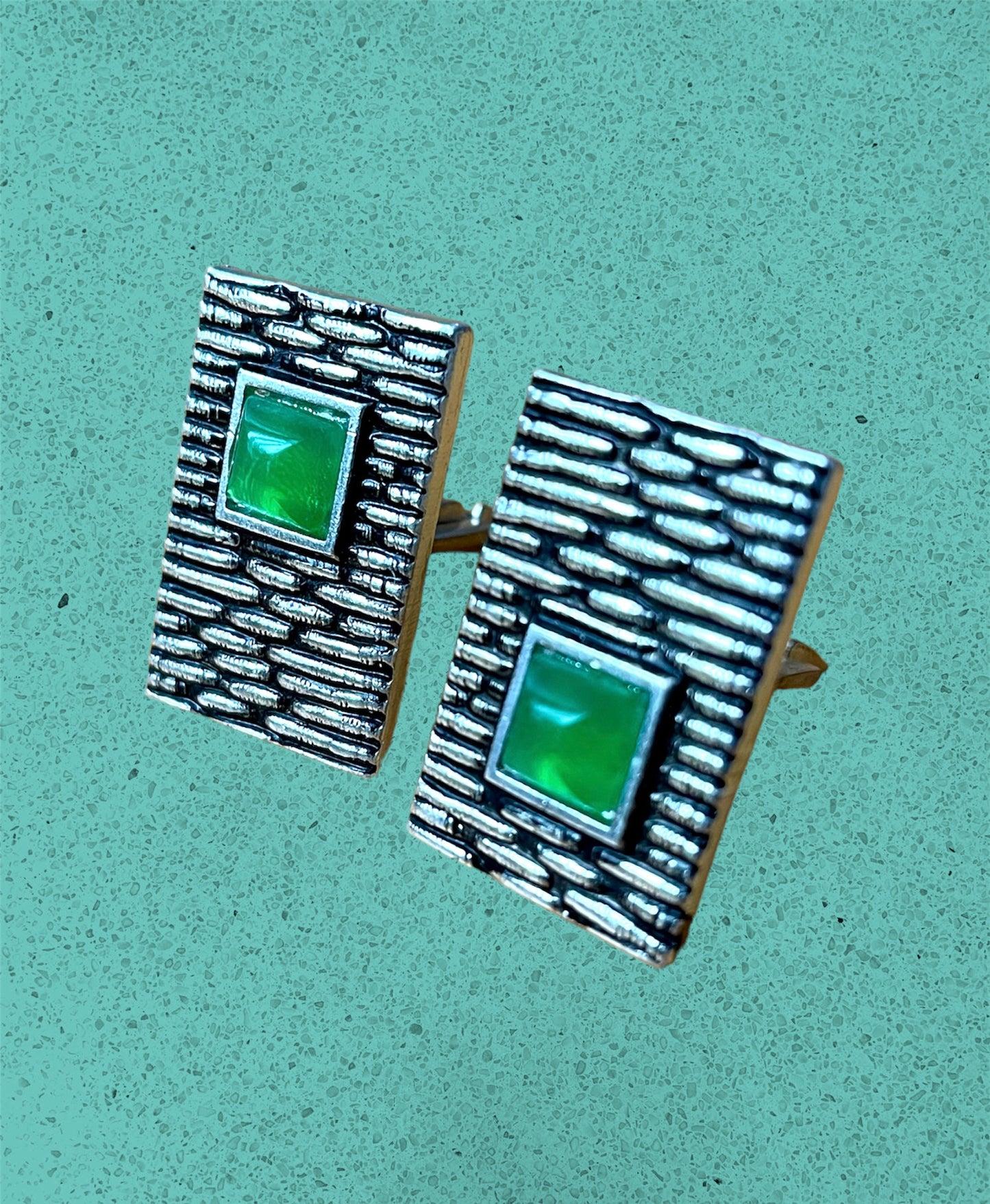 Green With Envy Vintage Cufflink